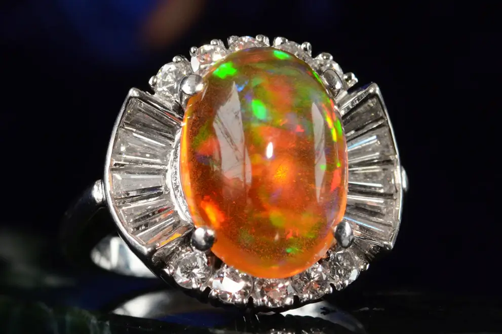 Fire Opal Ring