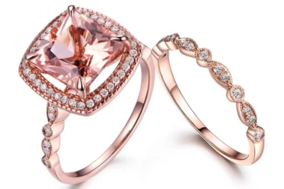 Modern Morganite Ring