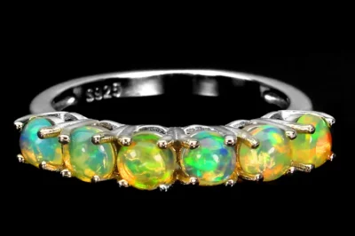 Yellow Fire Opal Ring